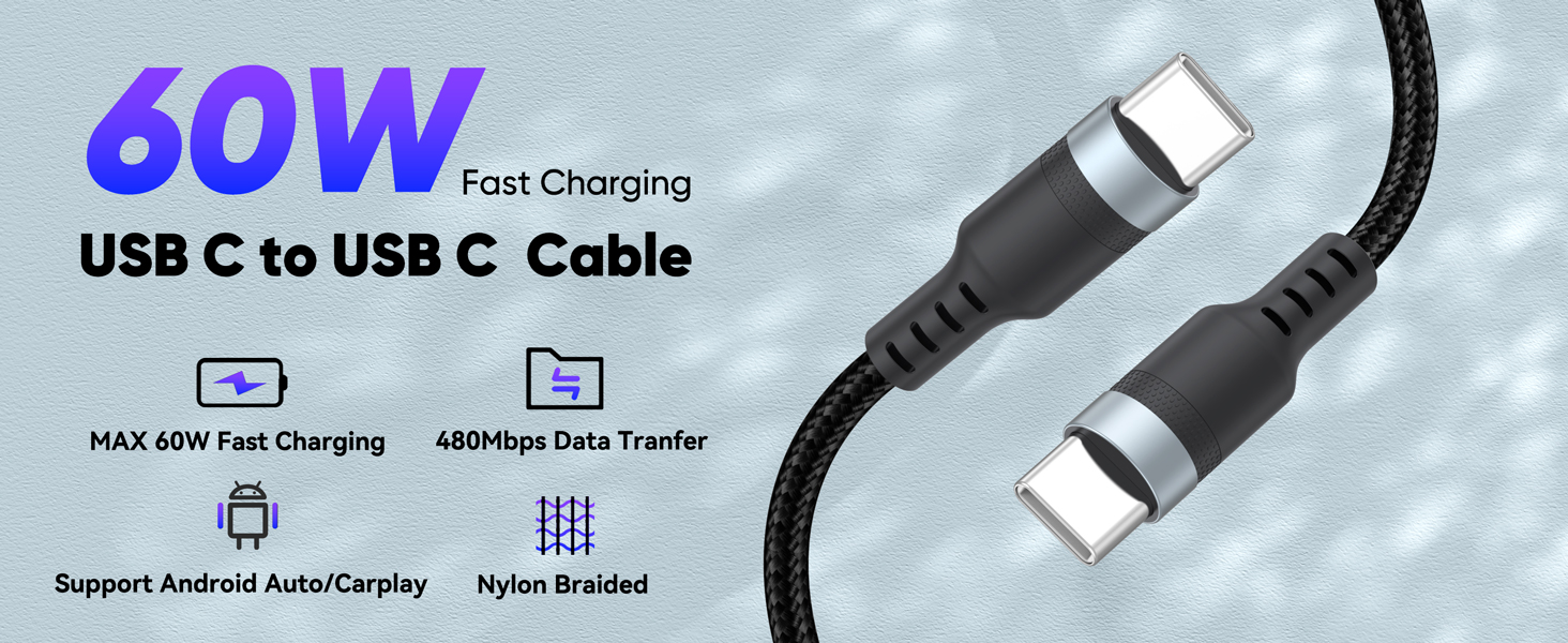 short usb c to usb c cable