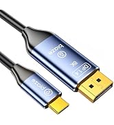 biaze USB C to DisplayPort 1.4 Cable 8K@60Hz 4K@240Hz, Unidirectional Thunderbolt 4/3 to DisplayP...