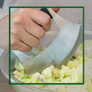 KEISSCO ulu knife salad chopper
