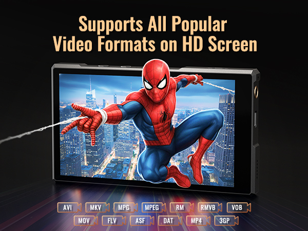 supports all music and video formats
