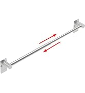 MIROAMZ Towel Bar, Adjustable 14.4inch - 25.2inch, Self Adhesive & Wall Mounted for Bathroom Kitc...