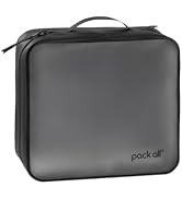 pack all Frosted Clear Organizer Pouch, Lightweight TPU Zipper Bag | Full Opening, Water-Resistan...