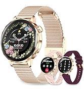 Kazunet Smart Watches for Women, 1.27'' Smartwatch (Answer/Make Calls) Compatible with iPhone/And...