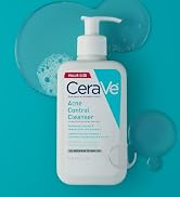 CeraVe Acne Control Cleanser, 2% Salicylic Acid Treatment Formulated With Niacinamide + Ceramides...