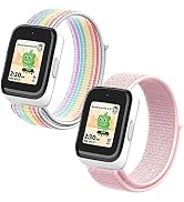 NewJourney 2 Pack Nylon Bands for SyncUP Watch Band, Breathable Hook&Loop Bands Replacement Compa...