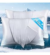 SUPA MODERN Cooling Pillow Cases for Hot Sleepers Pillow Covers Queen Size Set of 2, Cool Pillow ...