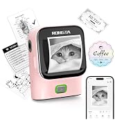 Rongta Mini Sticker Printer, Bluetooth Thermal Label Printer, Portable Inkless Label Maker Suitab...