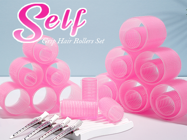 hair rollers pink