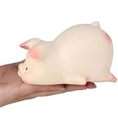 Anboor 5" Lying Pig Squishies Toy Kawaii Soft Squishies Animals Toy Slow Rised Squeeze Piggy Squi...