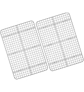 Cooling Rack Set of 2, Deedro Stainless Steel Oven Safe Grid Wire Cookie Cooling Racks for Baking...