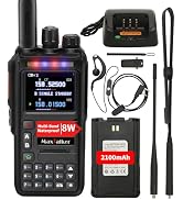 Ham Radio Handheld GMRS Radio: MaxTalker TK-W60 Waterproof Ham Radios Long Range 8W with Tactical...