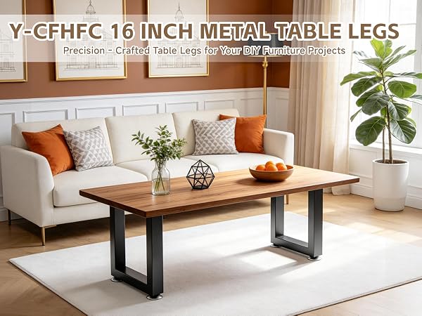 16 Inch Metal Bench Legs Coffee Table Legs