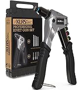 KLRStec Professional Rivet Gun Set incl. 120 rivets and 4 HSS drills - High quality pop Rivet Gu...