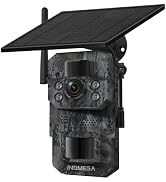 INQMEGA 4G LTE Solar Trail Camera, 12MP 940nm No-Glow Full Color Night Vision, Dual PIR Motion De...