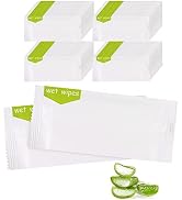 Hipruict Individual Hand Wipes, 100 Packs Individual Wet Wipes, Quickly Cleaning Our Hands, Indiv...