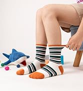 Eyean Kids Boys Athletic Socks Basketball Sport Cotton Breathable Crew Youth Casual Socks 6 Pairs