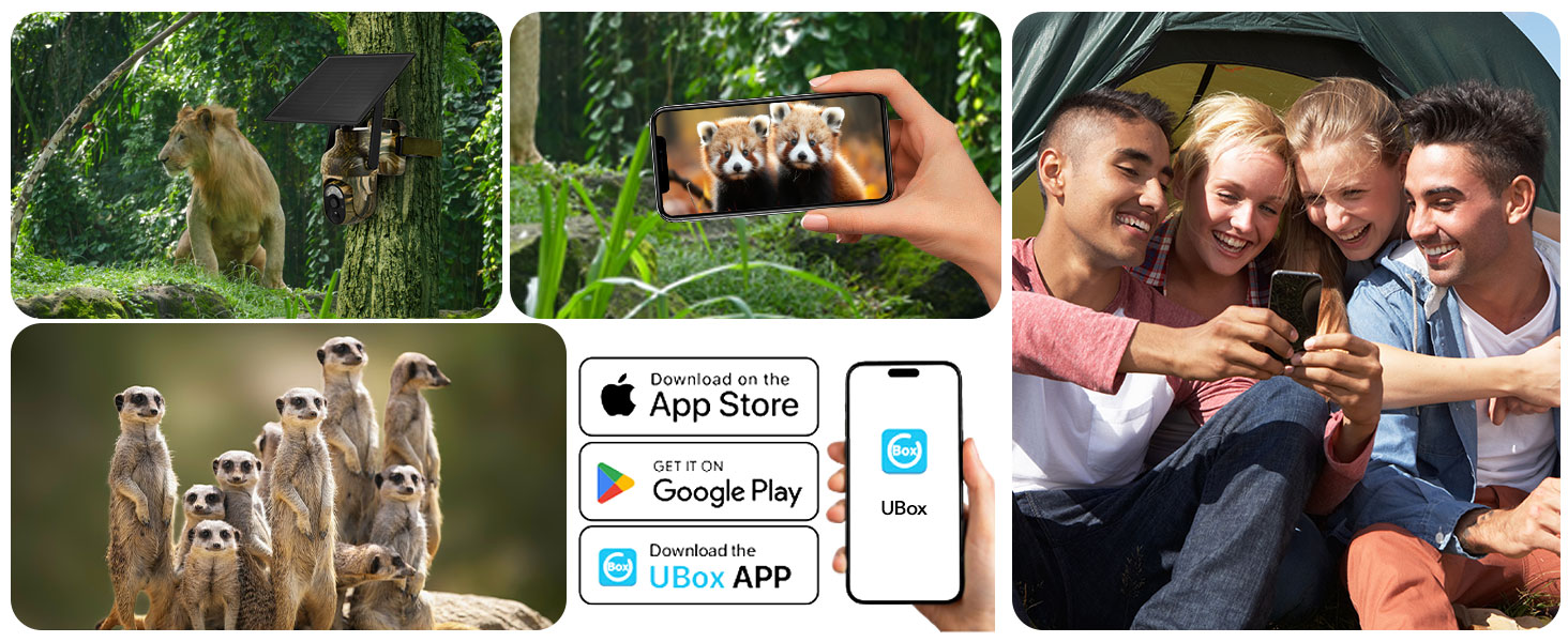 trail camera with phone app supports share hunting camera records with your family or friends