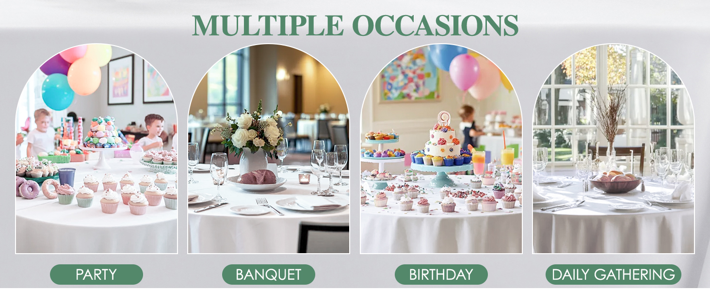 white round tablecloths