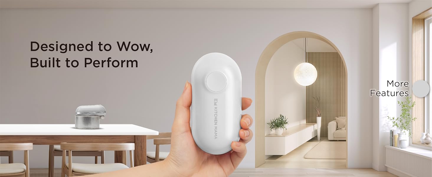 kitchen mama electric can opener rechargeable cordless can opener for seniors auto shut off