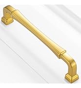 BEROSSA 10 Pack 5 Inch Brushed Gold Cabinet Pulls Gold Cabinet Handles Gold Drawer Pulls 3175 Cab...
