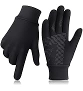 GXCROR Running Gloves Touchscreen Anti-Slip Gloves Lightweight Fleece Sports Gloves Warm Windproo...
