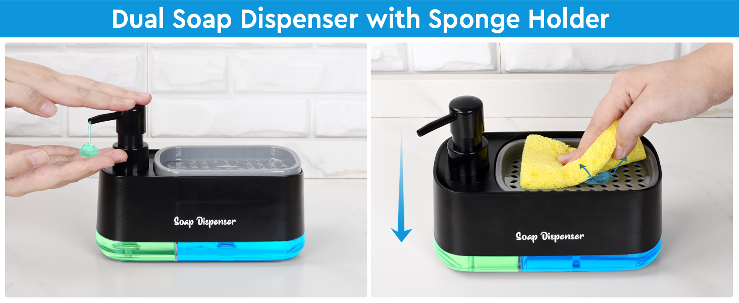 black soap dispensers