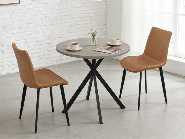 31.5" Round Dining Table Chairs Set for 2