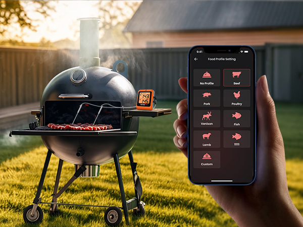 Bluetooth meat thermometer wireless Bluetooth meat thermometer for grill bbq