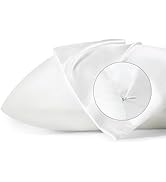 Bedsure Satin Pillowcase with Zipper, Similar to Silk Pillow Cases 2 Pack, Silky & Soft Satin Pil...