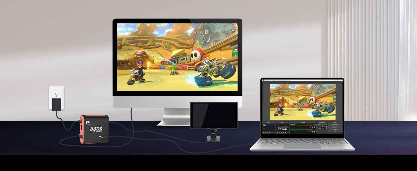 Switch 2 Stream Dockplay via 2-in-1 switch dock & capture card