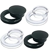 SourceTon 4 Pieces Silicone Patio Table Umbrella Hole Ring Plug and Cap Set for Outdoor Patio Gar...