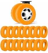 16 Pcs Upgrade Luggage Wheel Covers,Silicone Luggage Wheel Cover, 2-2.4-inch Carry-On Suitcases O...