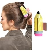 1PCS Back to School Hair Claw Clips Funny Yellow Pencil Design Hair Clips for Thick/Thin Hairs Ba...