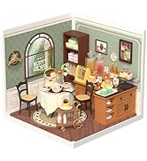 Rolife DIY Miniature Plastic House Building Set Toys Playset with LED Suitable for Mini Figures C...