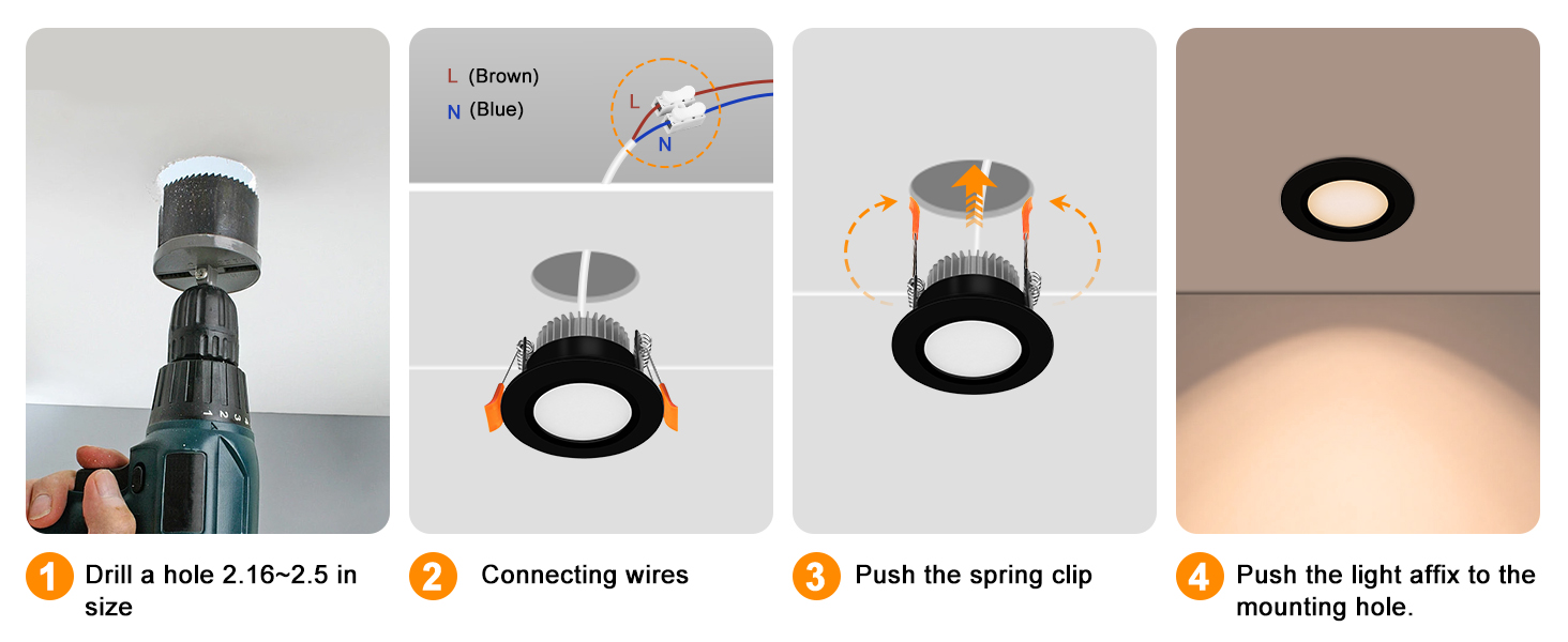2inch recessed lights