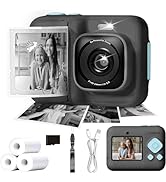 Kids Camera, 1080P Instant Digital Print Camera for Kids, Christmas Birthday Gifts for 4 5 6 7 8 ...