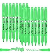 Cgerma Highlighters 16 Pack, Chisel Tip Green Highlighter Bright Colors, Quickly Drying, Perfect ...