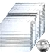 SOUJOY 36000 Pieces Mirror Mosaic Tiles, 5 x 5 mm Self Adhesive Mirror Stickers, Real Glass Mini ...