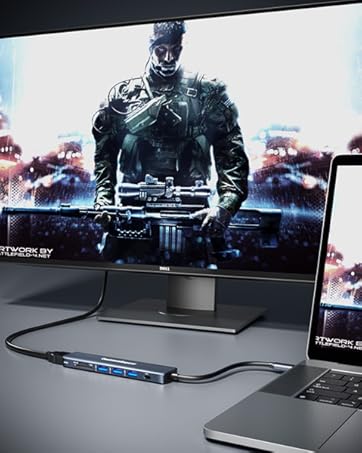 USB C Hub HDMI 4K 30Hz MacBook Pro 2022/2021/2020/2019/2018/2017/2016, MacBook Air 2020/2019/2018