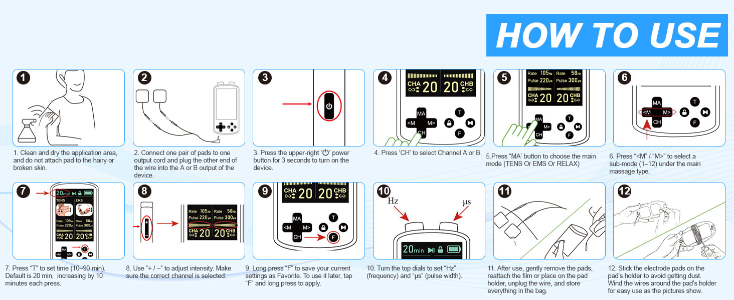 ten unit muscle stimulator electrodos para terapia muscular estim machine