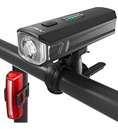 APECYC Bike Lights for Night Riding, 1200 Lumen Bicycle Front Headlight and Back Taillight with 4...