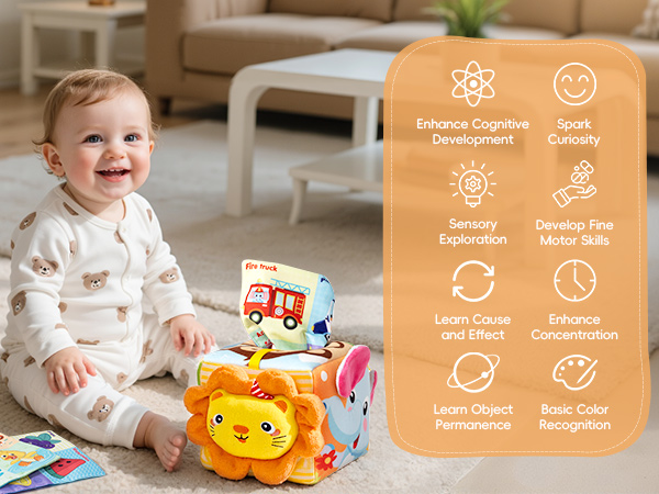baby tissue box toy
