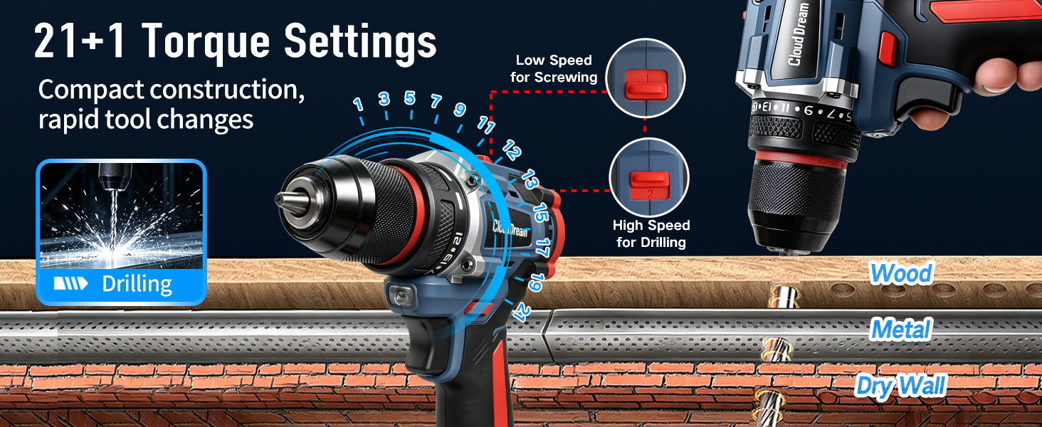 2 speed adjustments