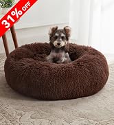 WESTERN HOME WH Calming Dog Bed & Cat Bed, Anti-Anxiety Donut Dog Cuddler Bed, Warming Cozy Soft ...