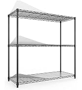 Donext 6-Tier Pentagonal Shelves, storage shelves wire shelving, Adjustable metal shelving, Wire ...
