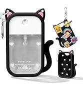 Kivzex Cat Silicone Case for Touchland Hand Sanitizer Spray with Keychain, Compatible with Power ...