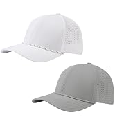 UVSAI UPF 50+ Performance Water Resistant Baseball Cap Laser Cut Mesh Snapback Hat for Men Women ...