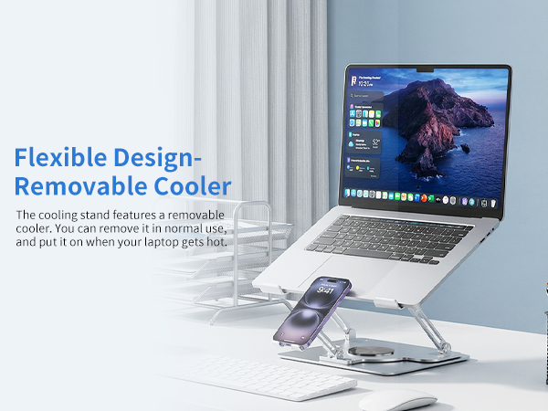 tablet stand with fan