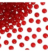 TOAOB 100pcs Red Chalcedony Stone Beads 8mm Gemstone Round Spacer Loose Stone Beads for Jewelry M...
