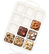 Vinino Silicone Brownie Pan With Dividers, 1 Pack Mini Loaf Pan for Baking Individual, Nonstick 1...